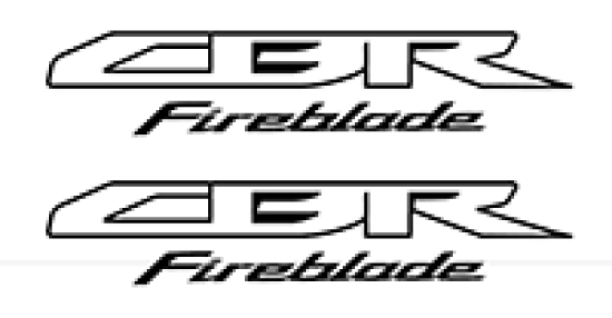 2x CBR-Outlines incl. Fireblade - Black